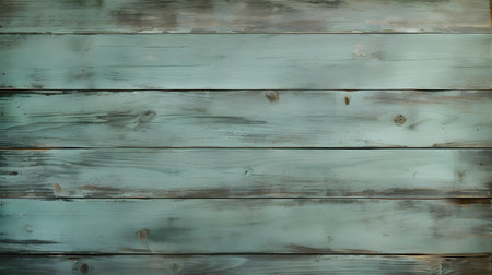 Close up of sage painted wooden planks. Wooden background textureの素材