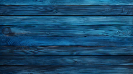 Close up of sapphire painted wooden planks. Wooden background textureの素材