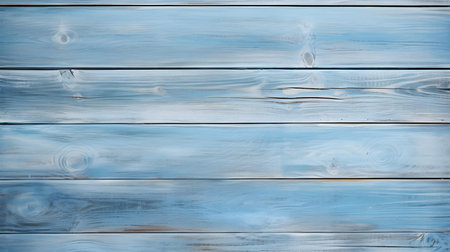 Close up of sky blue painted wooden planks. Wooden background textureの素材