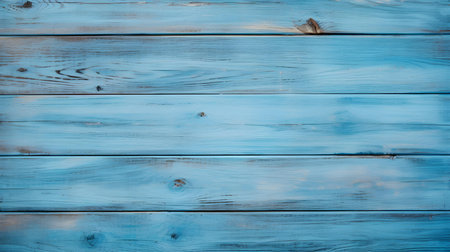 Close up of sky blue painted wooden planks. Wooden background textureの素材