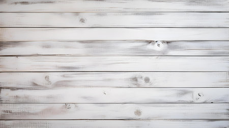 Close up of white painted wooden planks. Wooden background textureの素材