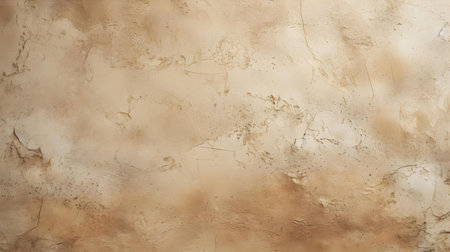 Close up of a plaster wall in beige colors. Antique backgroundの素材