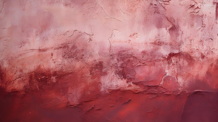 Close up of a plaster wall in burgundy colors. Antique backgroundの素材