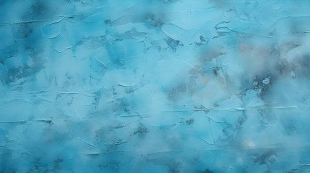 Close up of a plaster wall in cyan colors. Antique backgroundの素材