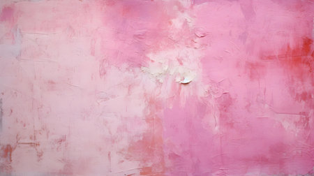 Close up of a plaster wall in pink colors. Antique backgroundの素材
