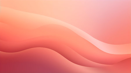 Gradient background in blush colors with soft waves. Elegant display wallpapersの素材