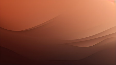 Gradient background in dark brown colors with soft waves. Elegant display wallpapersの素材