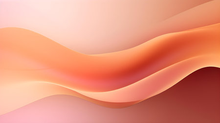 Gradient background in light brown colors with soft waves. Elegant display wallpapersの素材