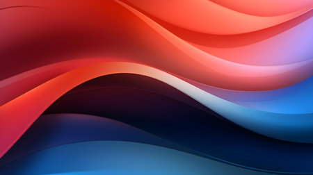 Gradient background in multiple colors with soft waves. Elegant display wallpapersの素材