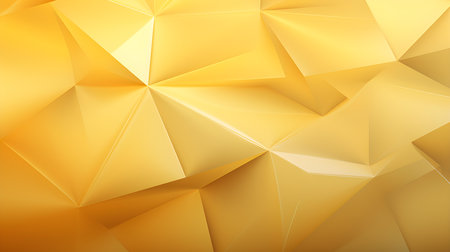 Abstract 3D Background of triangular Shapes in light yellow Colors. Modern wallpaper of geometric patternsの素材