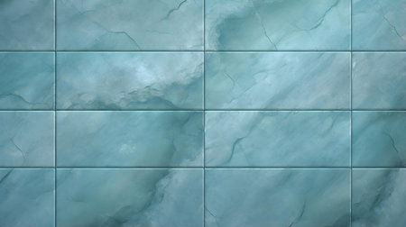 Pattern of Marble Tiles in cyan Colors. Top viewの素材