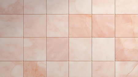 Pattern of Marble Tiles in blush Colors. Top viewの素材