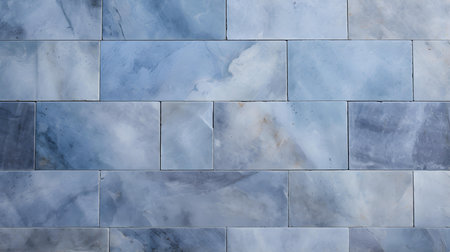 Pattern of Travertine Tiles in blue Colors. Top viewの素材