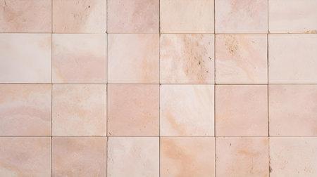Pattern of Travertine Tiles in blush Colors. Top viewの素材