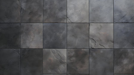 Pattern of Travertine Tiles in anthracite Colors. Top viewの素材