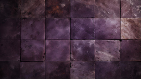Pattern of Travertine Tiles in dark purple colors. Top viewの素材