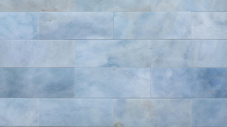 Pattern of Travertine Tiles in light blue colors. Top viewの素材