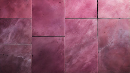 Pattern of Travertine Tiles in magenta Colors. Top viewの素材