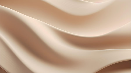 Abstract 3D Background of soft Waves in beige Colors. Elegant wallpapersの素材