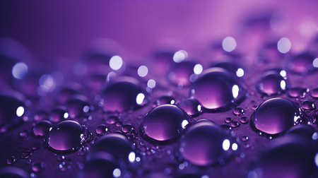 Abstract background of water bubbles in dark purple colors. Modern wallpapersの素材