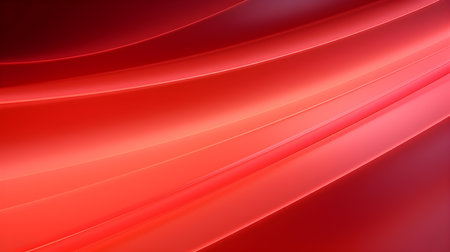 Abstract 3D background of soft waves in light red colors. Elegant wallpapersの素材