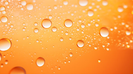 Abstract background of water bubbles in light orange colors. Modern wallpapersの素材