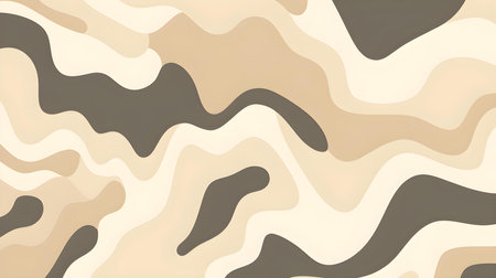 Minimalistic background of abstract pattern in beige colors. Creative wallpaper with organic shapesの素材