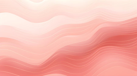 Minimalistic background of abstract waves in blush colors. Creative retro wallpapersの素材
