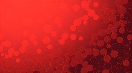 Abstract background of minimalistic circles in red colors. Artistic wallpapersの素材