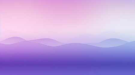 Gradient background in purple and white colors. Elegant display wallpaper with soft wavesの素材