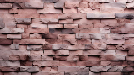 Close up of a Stone Wall Texture in blush Colors. Rustic Backgroundの素材