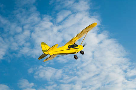 foam model airplane flyingの写真素材