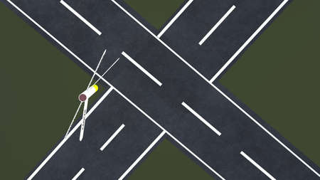 Crossroad background.
