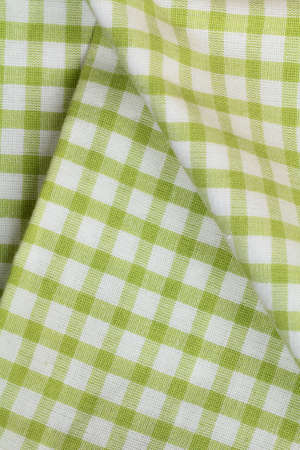 green checkered kitchen towel for background