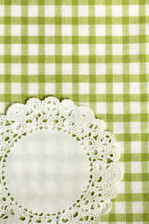 checkered green  kitchen towel for background