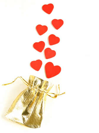 red hearts on a white - Valentine s Day celebration conceptの写真素材