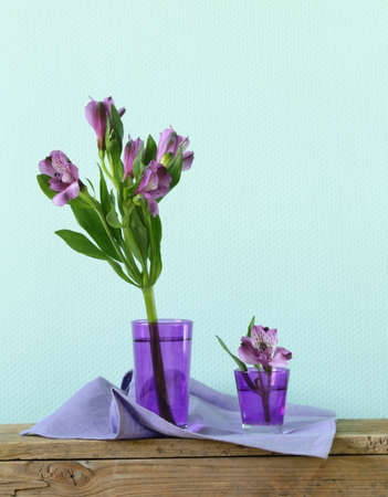 bouquet of flowers orchid family  Alstroemeria  beautiful and colorfulの写真素材