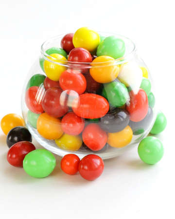 colorful candy drops  red, green, yellow 