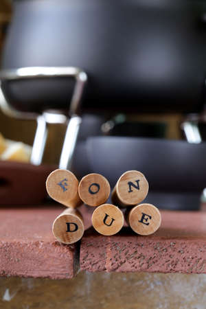 special fondue forks with letters soft focusの写真素材