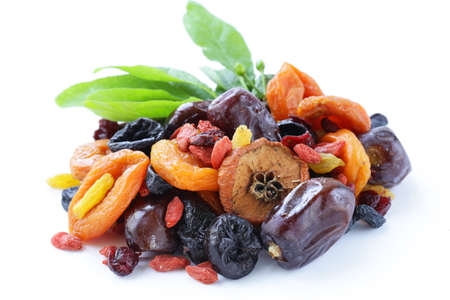 Assorted dried fruits raisins apricots figs prunes goji cranberries