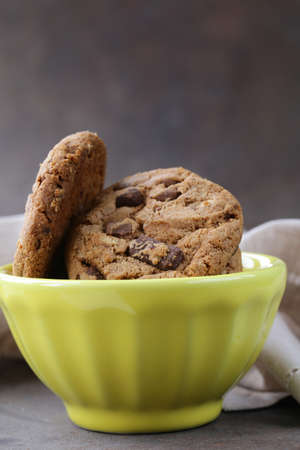 homemade desserts round cookies with chocolate chips