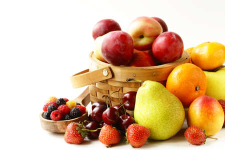 natural organic sweet fruit and berriesの写真素材