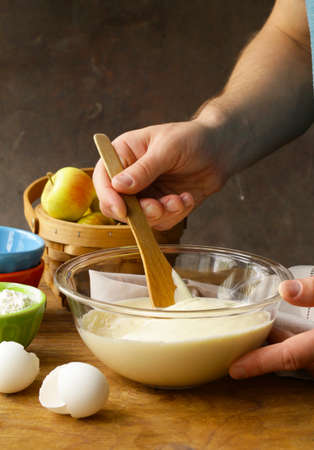 homemade baking, domestic cooking apple pie