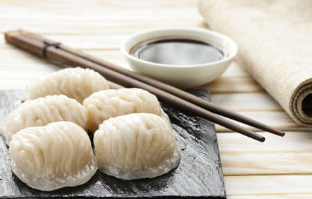 Asian dumplings (Dim Sum)の写真素材