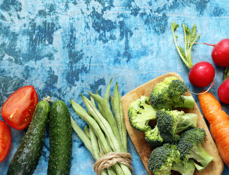 still life healthy eating organic vegetablesの写真素材