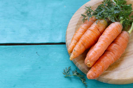 Natural organic carrots, healthy food, vegetables