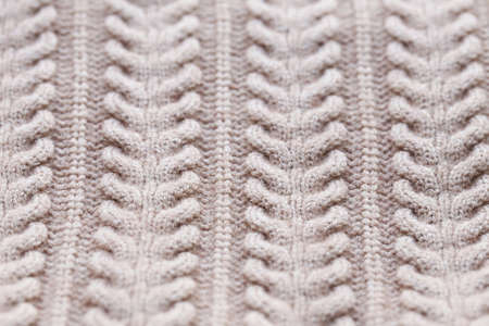 knitted beige background handmade styleの写真素材