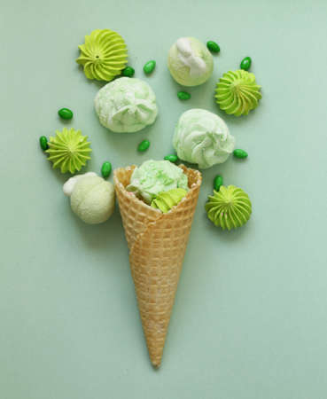 marmalade in a waffle cone for ice cream