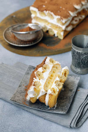 Italian dessert cake tiramisu