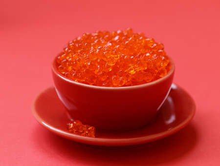 red fish caviar - a delicacy appetizer